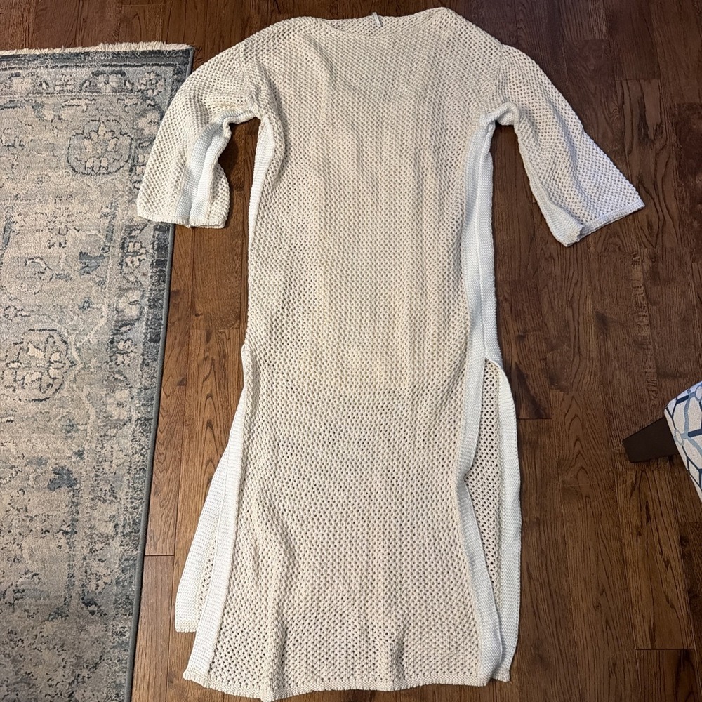 YFB Young Fabulous & Broke Loose Cable Knit Sweater Dress M Ivory Laganlook